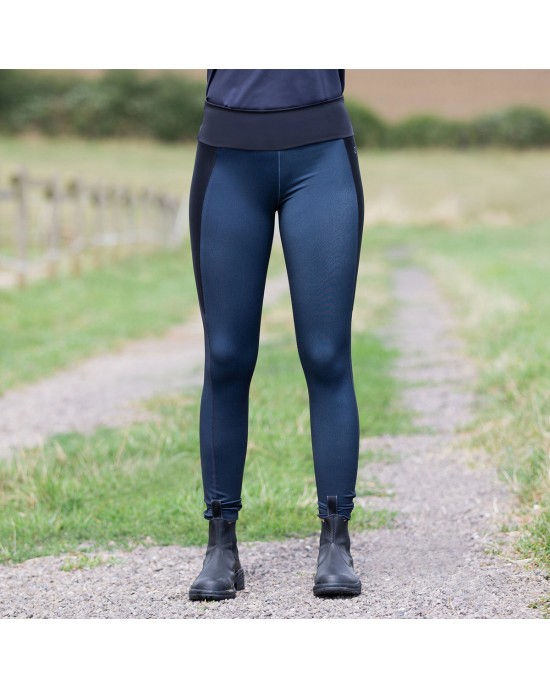 Women's Compression Silicone Full Seat Riding Tights Dark Navy