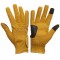 Horse Riding Gloves - LEATHER Grip Pro - Beach