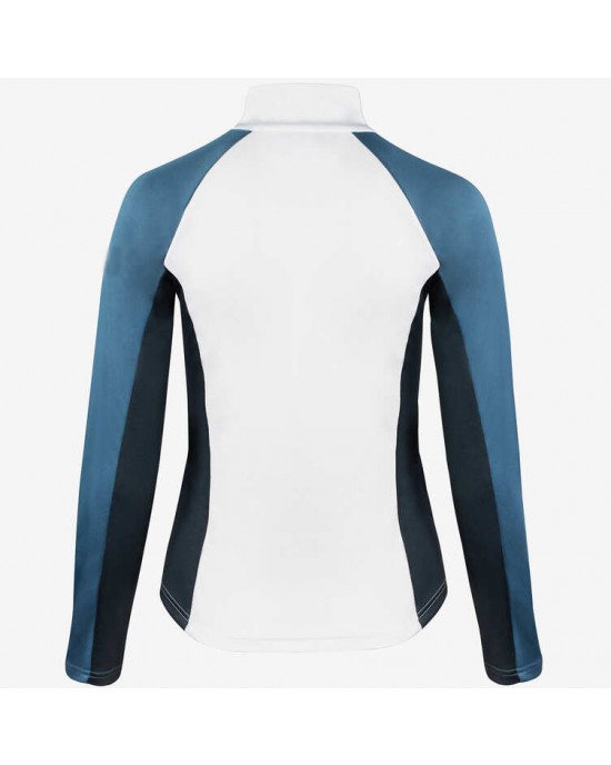  Women's Long Sleeve Show Shirt with Mesh Insert